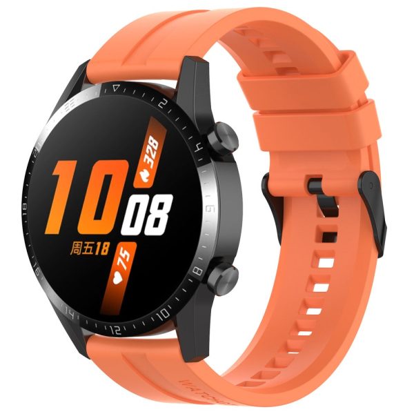 22mm Universal silicone watch strap - Orange Online