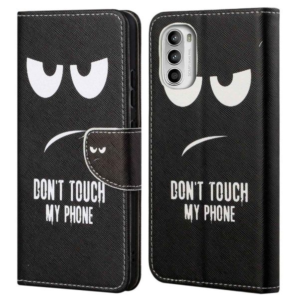 Wonderland Motorola Moto G52 flip case - Don t Touch My Phone Online now