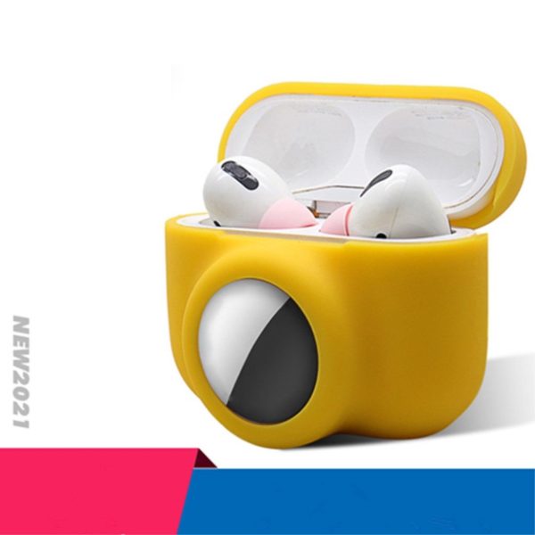 2-in-1 AirPods Pro   AirTags silicone case - White Cheap