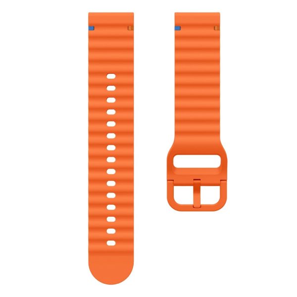 22mm Silicone Band Xiaomi Watch S4 Sport   Redmi Watch 5 Active Wave Design Watch Strap - Orange on Sale