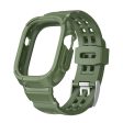 Apple Watch Ultra 49mm   Ultra 2 49mm Matte Flexible Watch Strap Case Integrated Design Bracelet Band - Army Green Hot on Sale