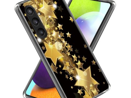 Deco Samsung Galaxy S24 phone cover - Golden Stars For Cheap