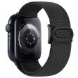 Apple Watch Series 9 8 7 41mm   6 5 4 SE (2022) SE (2023) SE 40mm   3 2 1 38mm Watch Band Elastic Nylon Strap - Black Online Hot Sale