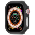 Apple Watch Series 10 46mm Half Coverage Hollow-Out Protective Cover Bump Resistant Watch Frame Case - Black Sale