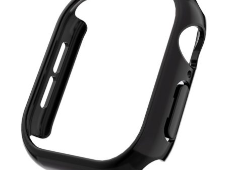 Apple Watch Series 10 42mm Case Matte Hollow Hard Bump Resistant Watch Protective Cover - Original Black Online now