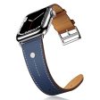 Apple Watch 49mm   45mm   44mm   42mm Genuine Cow Leather Band Rivet Decor Strap - Orange Online