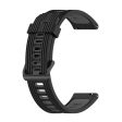 20mm Universal dual color stripe style watch strap - Black   Dark Grey Online Sale