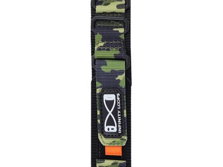 Apple Watch Series 41mm - 40mm - 38mm Nylon Watch Band - Camouflage Green Online now