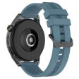 20mm Universal textured silicone watch strap - Dark Blue Fashion