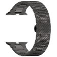 Apple Watch Series 49mm - 45mm - 44mm - 42mm Watch Bracelet Stainless Steel Strap - Black Online now