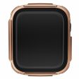 Apple Watch (45mm) electroplated cover with tempered glass - Rose Gold For Sale