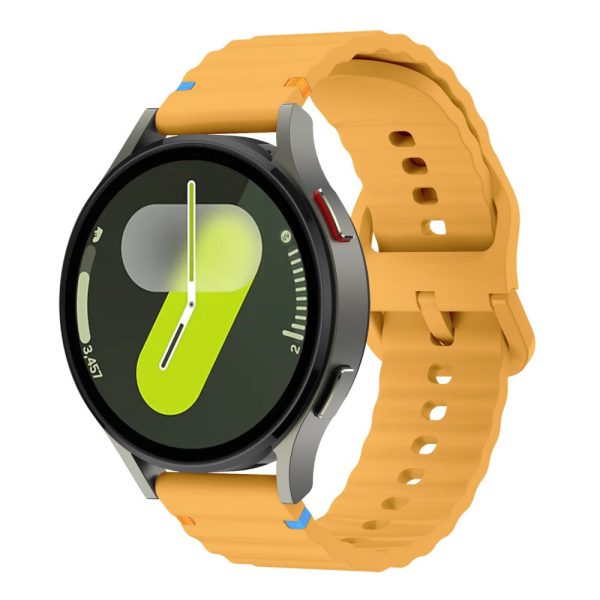 20mm Silicone Band Garminactive 5   Garmin vivoactive 5   Venu Sq Wave Design Watch Strap - Yellow Online now