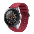 22mm Universal sporty silicone watch strap - Wine Red Online Hot Sale