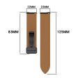 22mm Genuine leather strap for Huawei and Samsung watch - Brown Fashion