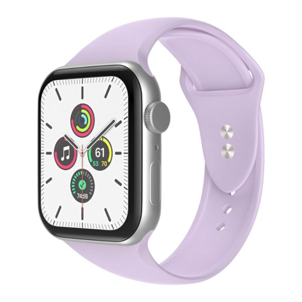 Apple Watch Series 8 (45mm)   Watch Ultra silicone watch strap - Light Purple Size: S   M Sale