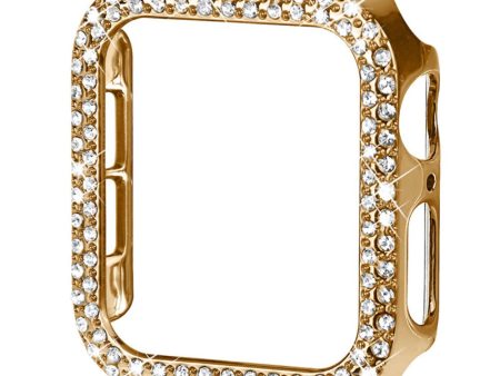 Apple Watch (41mm) rhinestone décor protective cover - Gold Discount