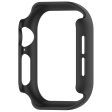 Apple Watch Series 10 46mm Half Coverage Hollow-Out Protective Cover Bump Resistant Watch Frame Case - Black Sale