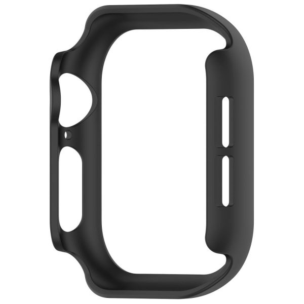 Apple Watch Series 10 46mm Half Coverage Hollow-Out Protective Cover Bump Resistant Watch Frame Case - Black Sale