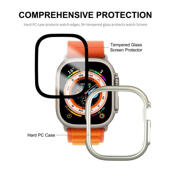 HAT PRINCE Apple Watch Ultra cover with screen protector - Orange Online Hot Sale