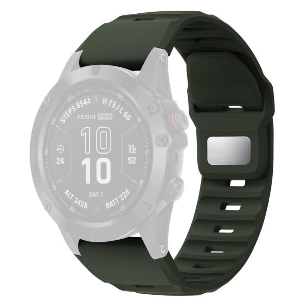 26mm Silicone Band Garmin Fenix 8 51mm   Enduro 3   Enduro 2 Quick Release Watch Strap - Army Green Fashion