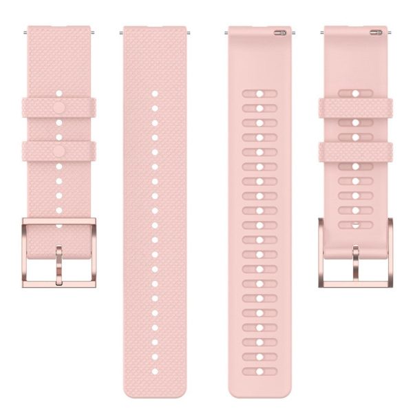 20mm Universal dots design silicone watch strap - Light Pink Online