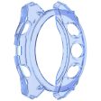 Garmin Fenix 8 43mm Flexible Case Drop-Proof Half Guard Watch Case Cover - Transparent Blue Hot on Sale