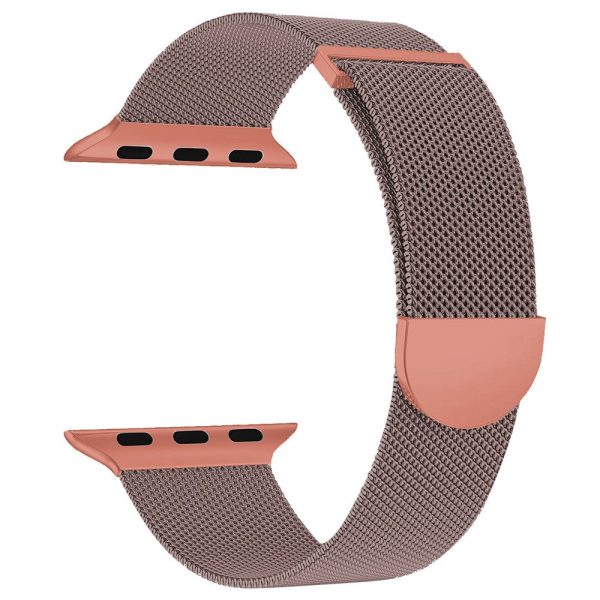 Apple Watch Series 41mm - 40mm - 38mm Watch Band Milanese Magnetic Strap - Pink+Orange Online now