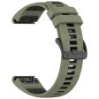 22mm Strap Garmin Fenix 8 47mm   Fenix E 47mm   Quatix 7 Pro Universal Silicone Watch Band - Army Green+Black Cheap