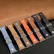 Apple Watch 49mm   45mm   44mm   42mm Genuine Cow Leather Band Rivet Decor Strap - Orange Online