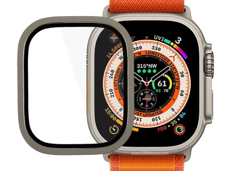 Apple Watch Ultra titanium alloy cover with tempered glass Cheap