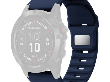 26mm Silicone Band Garmin Fenix 8 51mm   Enduro 3   Enduro 2 Quick Release Watch Strap - Dark Blue For Discount