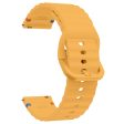 22mm Silicone Band Xiaomi Watch S4 Sport   Redmi Watch 5 Active Wave Design Watch Strap - Yellow Sale