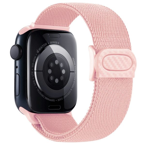 Apple Watch Ultra 2 Ultra 49mm   Series 9 8 7 45mm   6 5 4 SE (2022) SE (2023) SE 44mm   3 2 1 42mm Nylon Watch Strap - Pink Discount