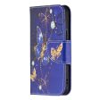 Wonderland iPhone 13 Mini flip case - Purple Butterflies Online