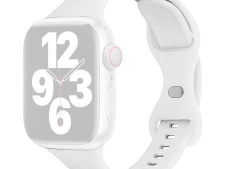 Apple Watch 49mm   45mm   44mm   42mm Silicone Watch Strap - White Supply