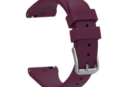 20mm Universal silicone watch strap - Purple Online