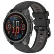 20mm Strap Garmin Fenix 8 43mm   Descent MK3   MK3i   epix Pro (Gen 2) 42mm Universal Silicone Watch Band - Black+Grey Online