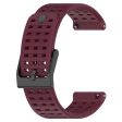 22mm silicone strap for Suunto watch - Wine Red Online now