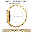 Zinc Alloy Watch Band Garmin Approach S40   Forerunner 158 Twisted Metal Watch Strap Replacement - Gold on Sale