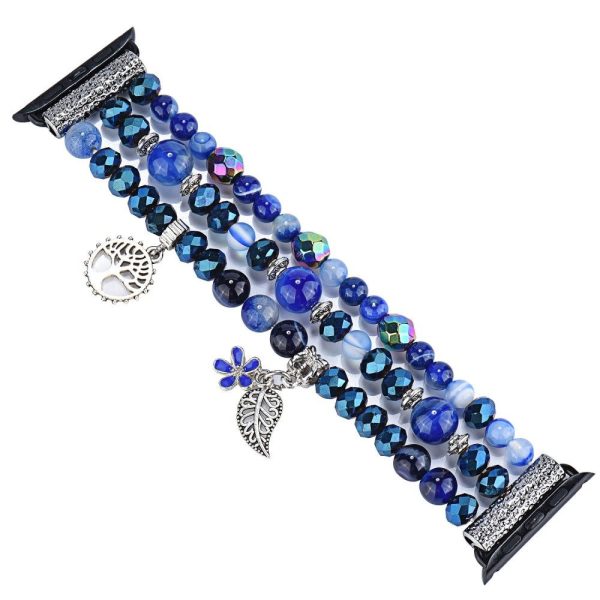 Apple Watch (45mm) unique blue crystal bead watch strap Online Hot Sale