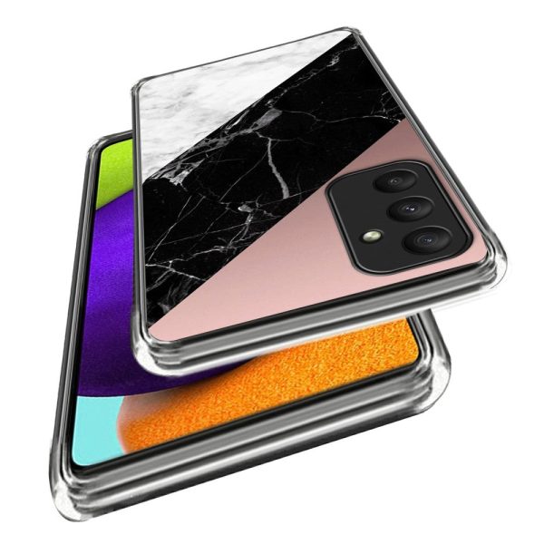 Deco Samsung Galaxy A35 phone cover - Three-Color Marble Texture Online Hot Sale