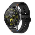 22mm Silicone Band Xiaomi Watch S4 Sport   Redmi Watch 5 Active Wave Design Watch Strap - Black Online