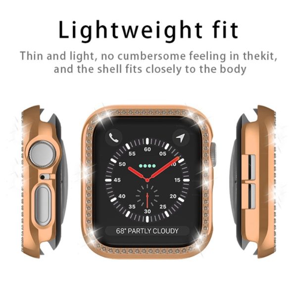 Apple Watch Series 9   8   7 45mm Watch Case Electroplating Impact-Resistant Watch Frame - Gold For Cheap