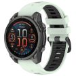 20mm Strap Garmin Fenix 8 43mm   Descent MK3   MK3i   epix Pro (Gen 2) 42mm Universal Silicone Watch Band - Mint Green+Black Supply