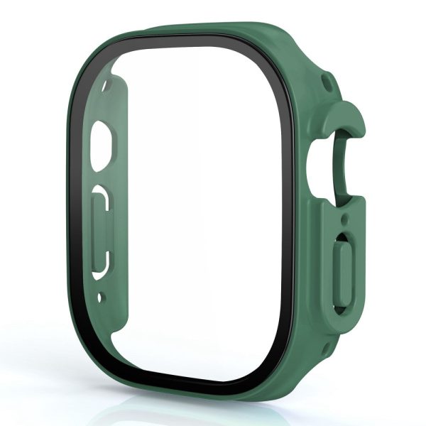 Apple Watch Ultra cover with tempered glass screen protector - Army Green Fashion