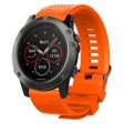 26mm Garmin Fenix 5X   5X Plus   Fenix 3   3 HR silicone watch band - Orange Online Hot Sale