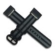 20mm nylon watch strap for Garmin watch - Black   Grey For Sale