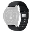 26mm Silicone Band Garmin Fenix 8 51mm   Enduro 3   Enduro 2 Quick Release Watch Strap - Black Online Sale