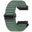 22mm Nylon Band for Huawei Watch 4   4 Pro   GT 4 46mm Wave Design Watch Strap - Army Green For Discount