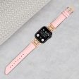 Apple Watch Series Universal 41mm 40mm 38mm Rose Gold Buckle Smart Watch Strap - Pink Discount